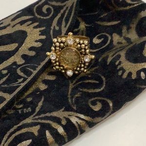 VIRGIN SAINTS AND ANGELS GOLD SAN BENITO RING